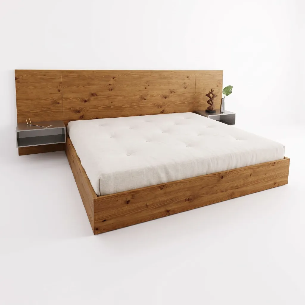 Cama Queen con cabecera ancha
