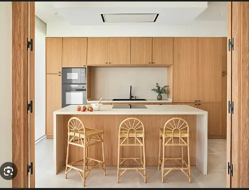 Cocina en Madera Roble Brasileno