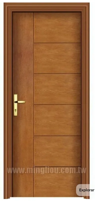 PUERTAS INTERIORES                                                          Fabricacion, Montura y pintura de Puerta lisa en madera de Roble brasileño pintada con fondo y acabado al natural.  Incluye :  Marcó cubre mocheta, jambas de 7cm de ancho y 1.5 de esp. En ambos lados.   