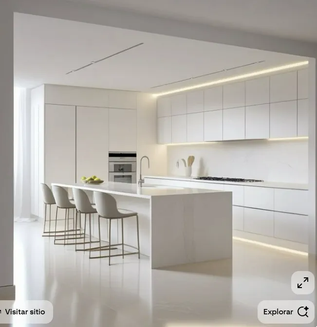 COCINA EN MDF BLANCO MATE